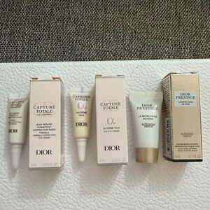 Dior Capture La Creme Yeux La Micro Activated Serum Bundle of 3 Miniatures